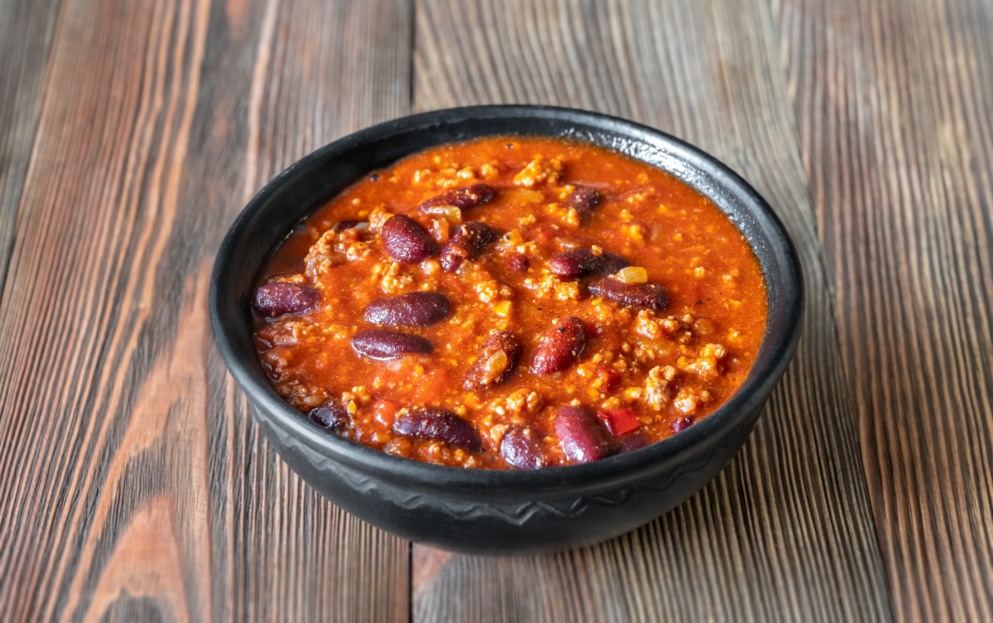 Bowl of chili con carne